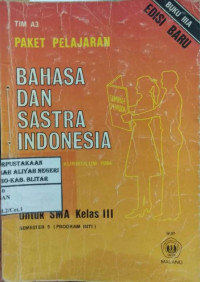 Image of Paket pelajaran bahasa dan sastra Indonesia